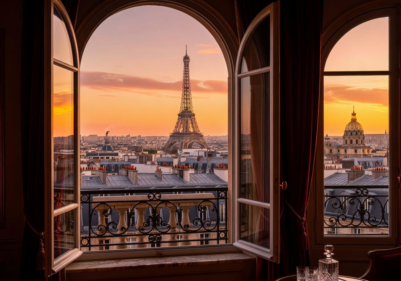 Le Meurice Paris Skyline View