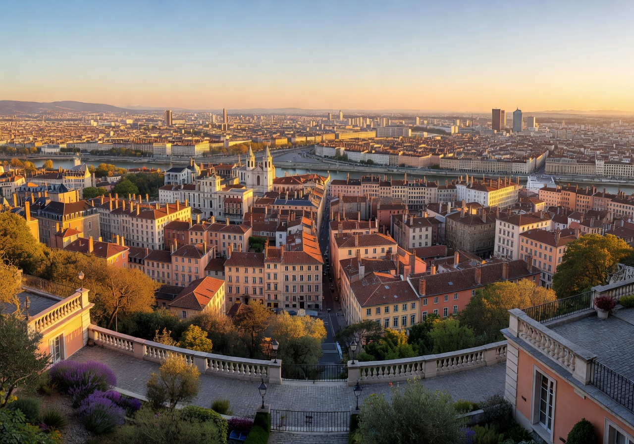 Villa Florentine panoramic view of Lyon